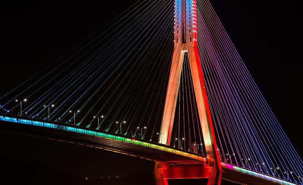 bridge neon flex decoration