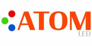 Atom led lighting logo
